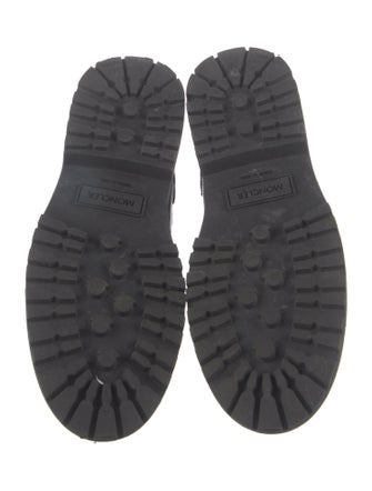 Moncler Leather Combat Boots