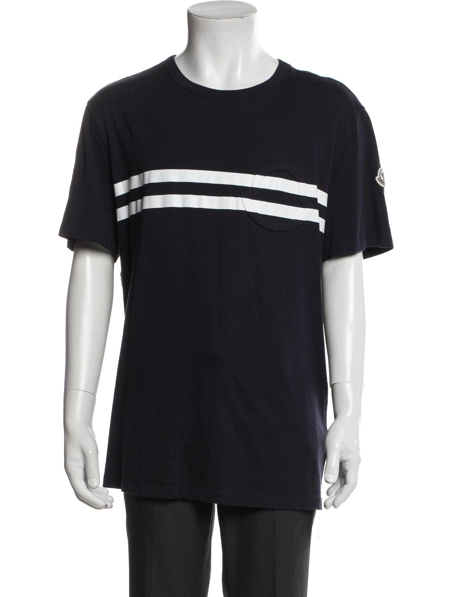 Moncler Striped Crew Neck T-Shirt