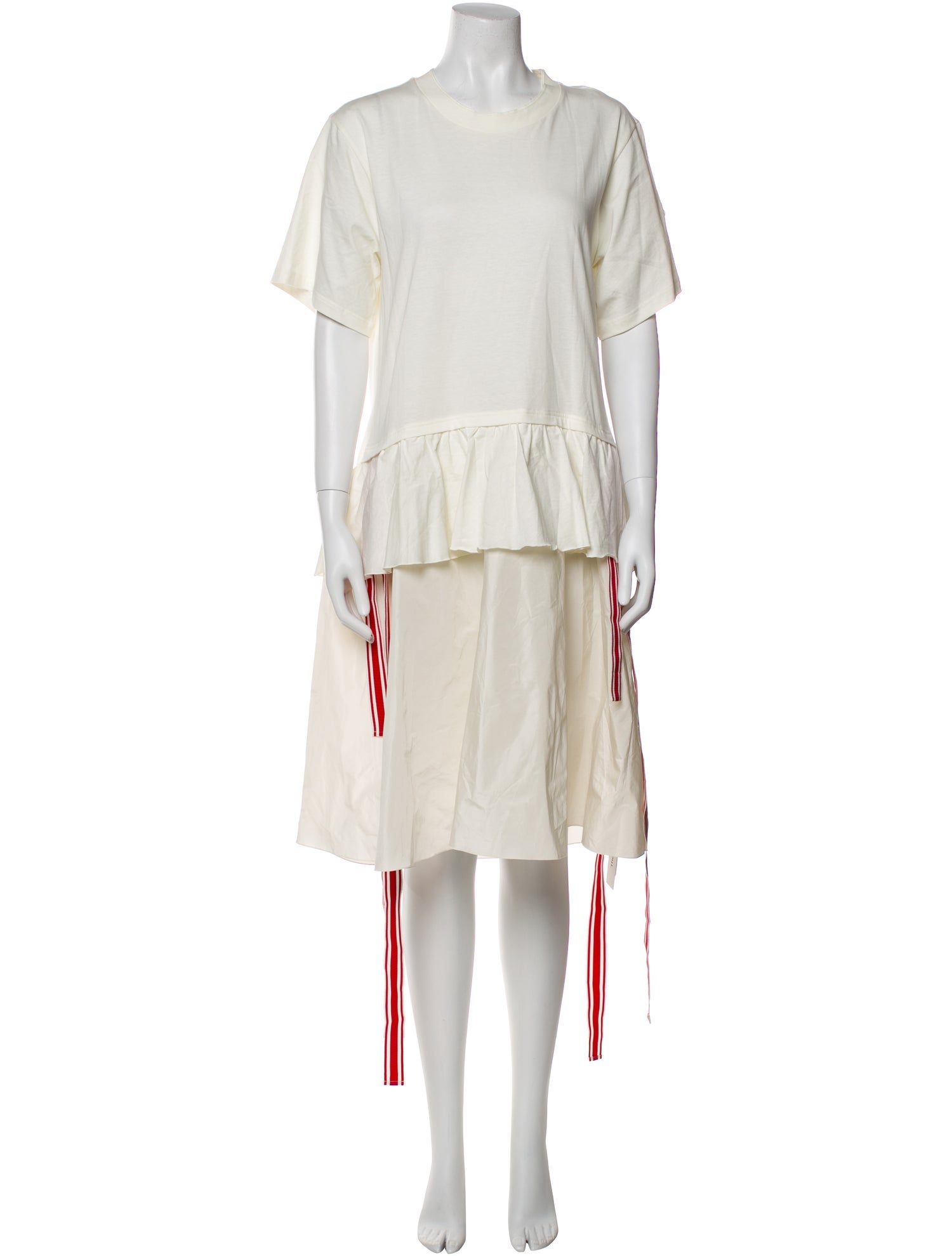 Moncler Crew Neck Knee-Length Dress
