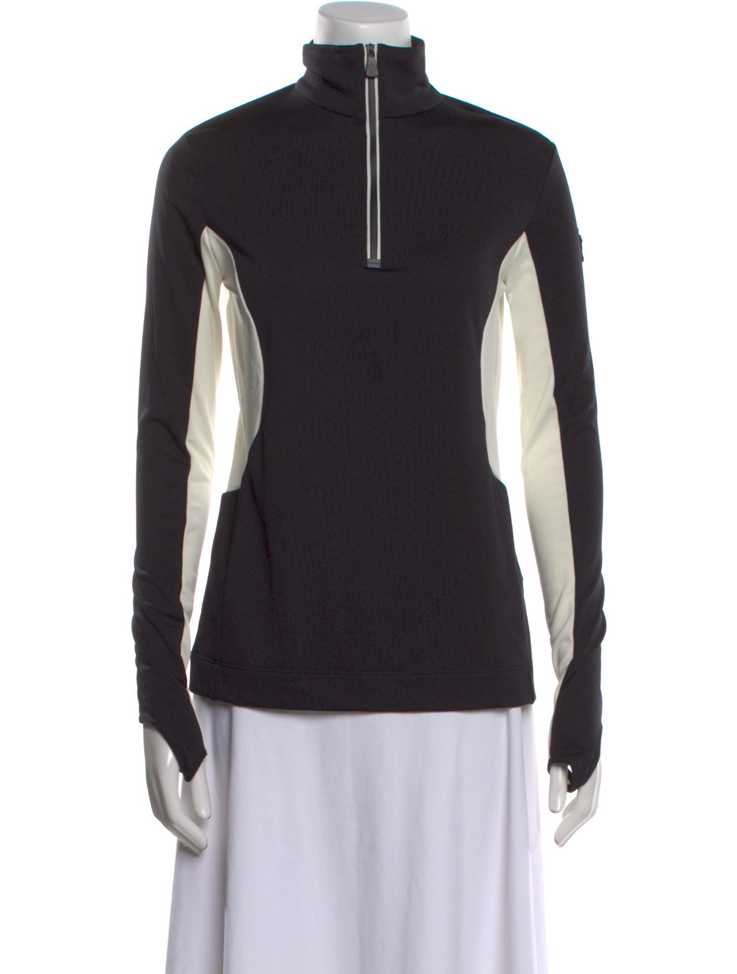 Moncler Grenoble Mock Neck Long Sleeve Sweatshirt