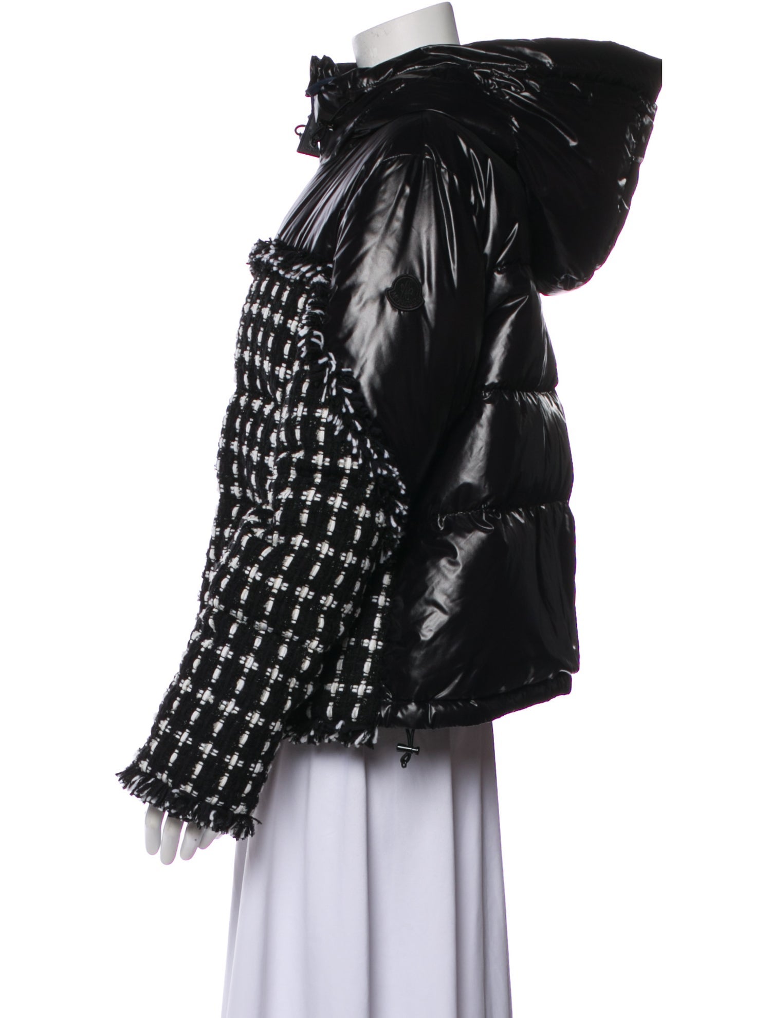 Moncler Nylon Printed Faux Fur Jacket w/ Tags