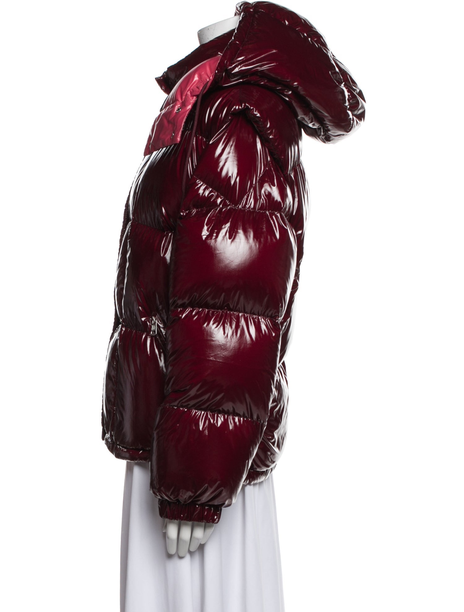 Moncler Nylon Faux Fur Jacket