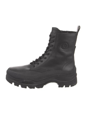 Moncler Leather Combat Boots