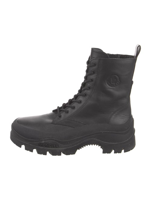 Moncler Leather Combat Boots