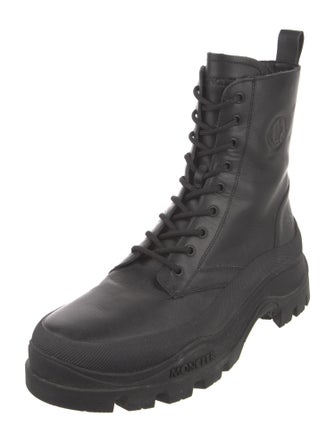 Moncler Leather Combat Boots