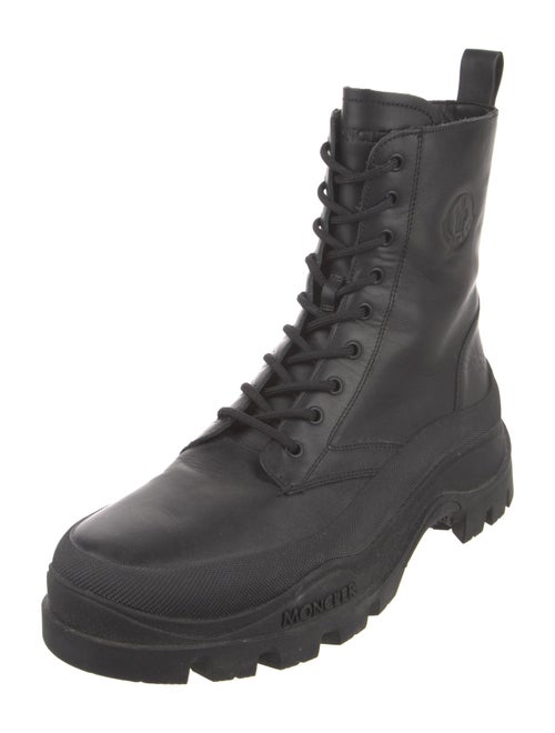 Moncler Leather Combat Boots