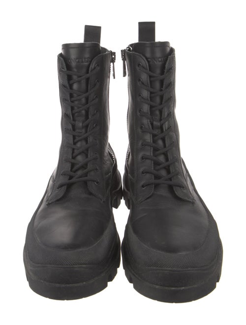 Moncler Leather Combat Boots