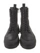 Moncler Leather Combat Boots