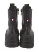 Moncler Leather Combat Boots