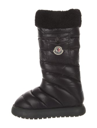 Moncler Nylon Graphic Print Combat Boots