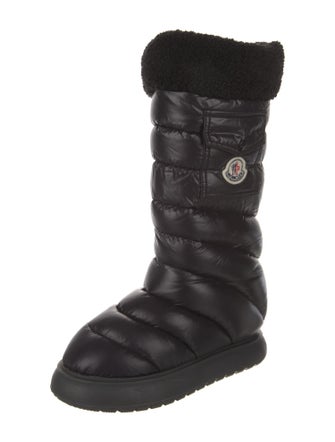 Moncler Nylon Graphic Print Combat Boots