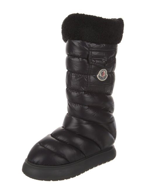 Moncler Nylon Graphic Print Combat Boots