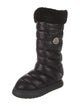 Moncler Nylon Graphic Print Combat Boots