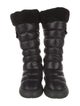 Moncler Nylon Graphic Print Combat Boots