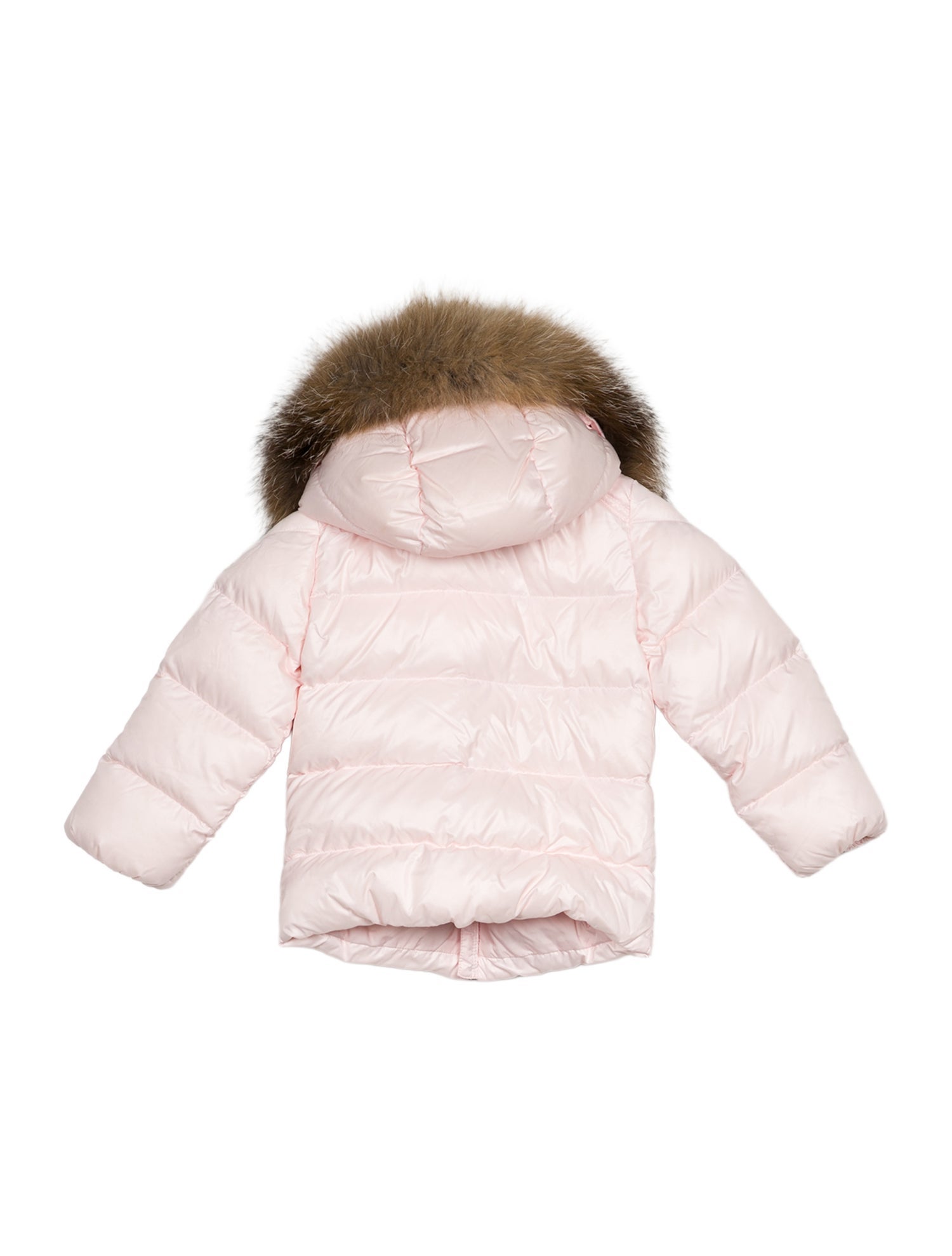 Moncler Kids Fox Trim Coat