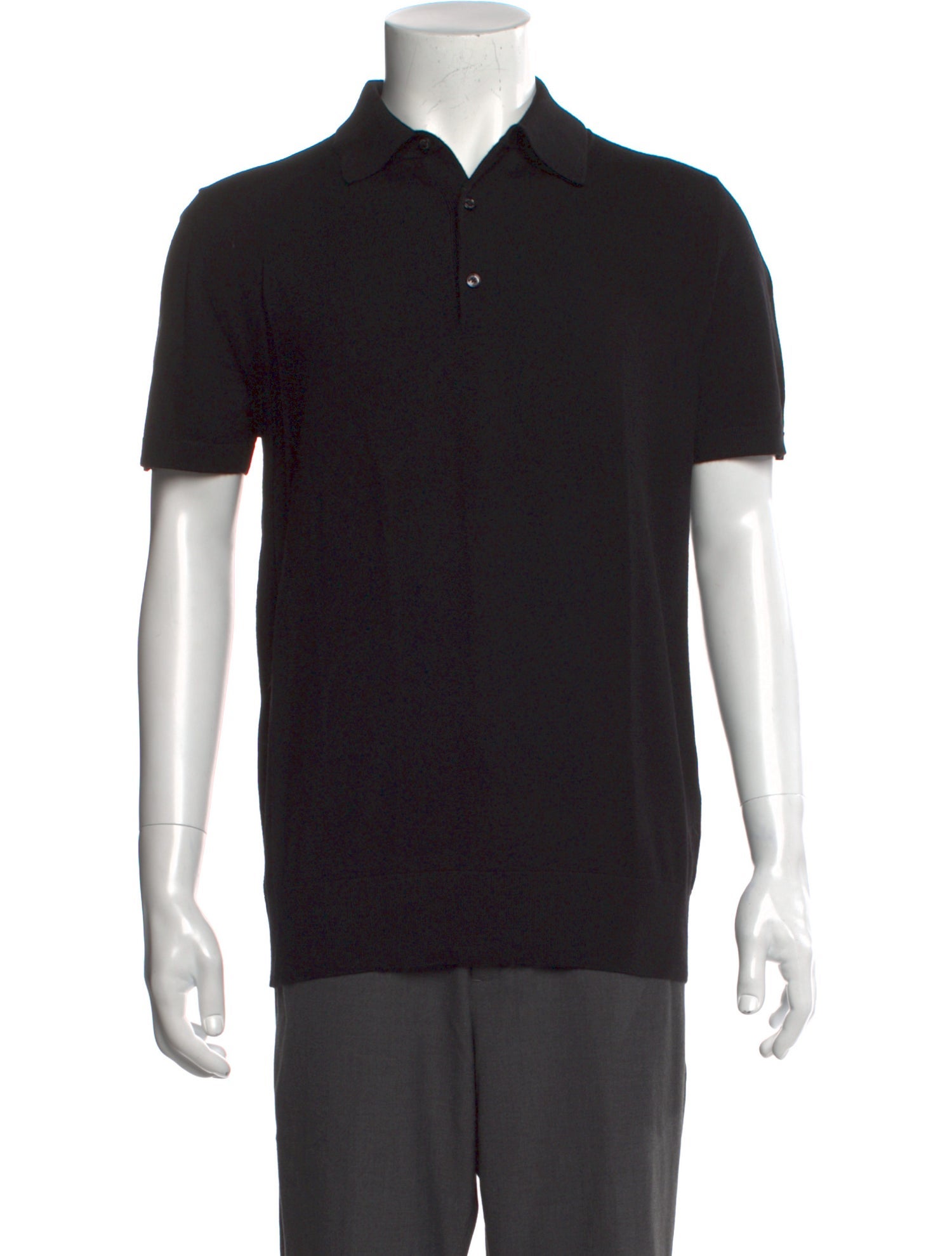 Moncler Virgin Wool Collar Polo Shirt w/ Tags