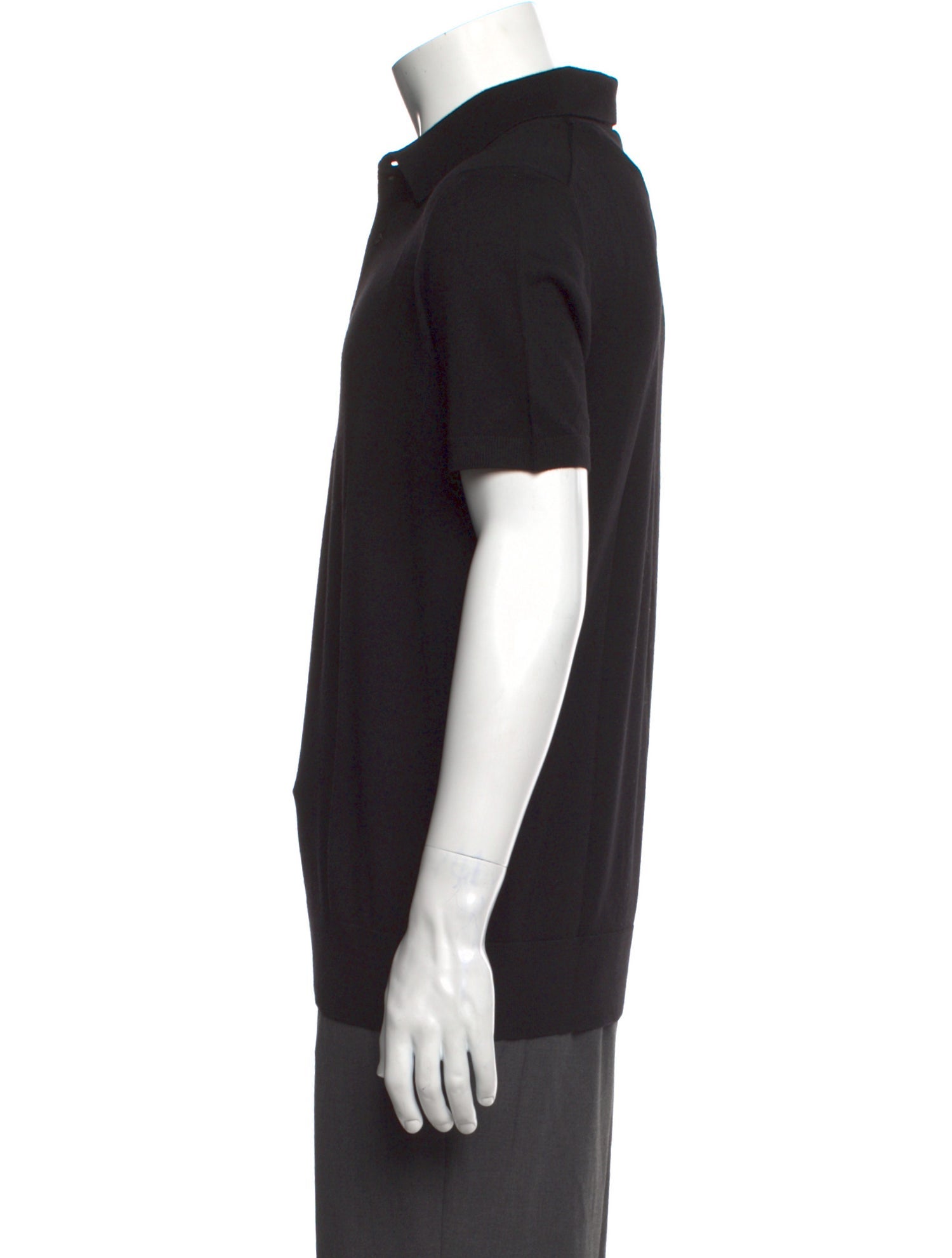 Moncler Virgin Wool Collar Polo Shirt w/ Tags