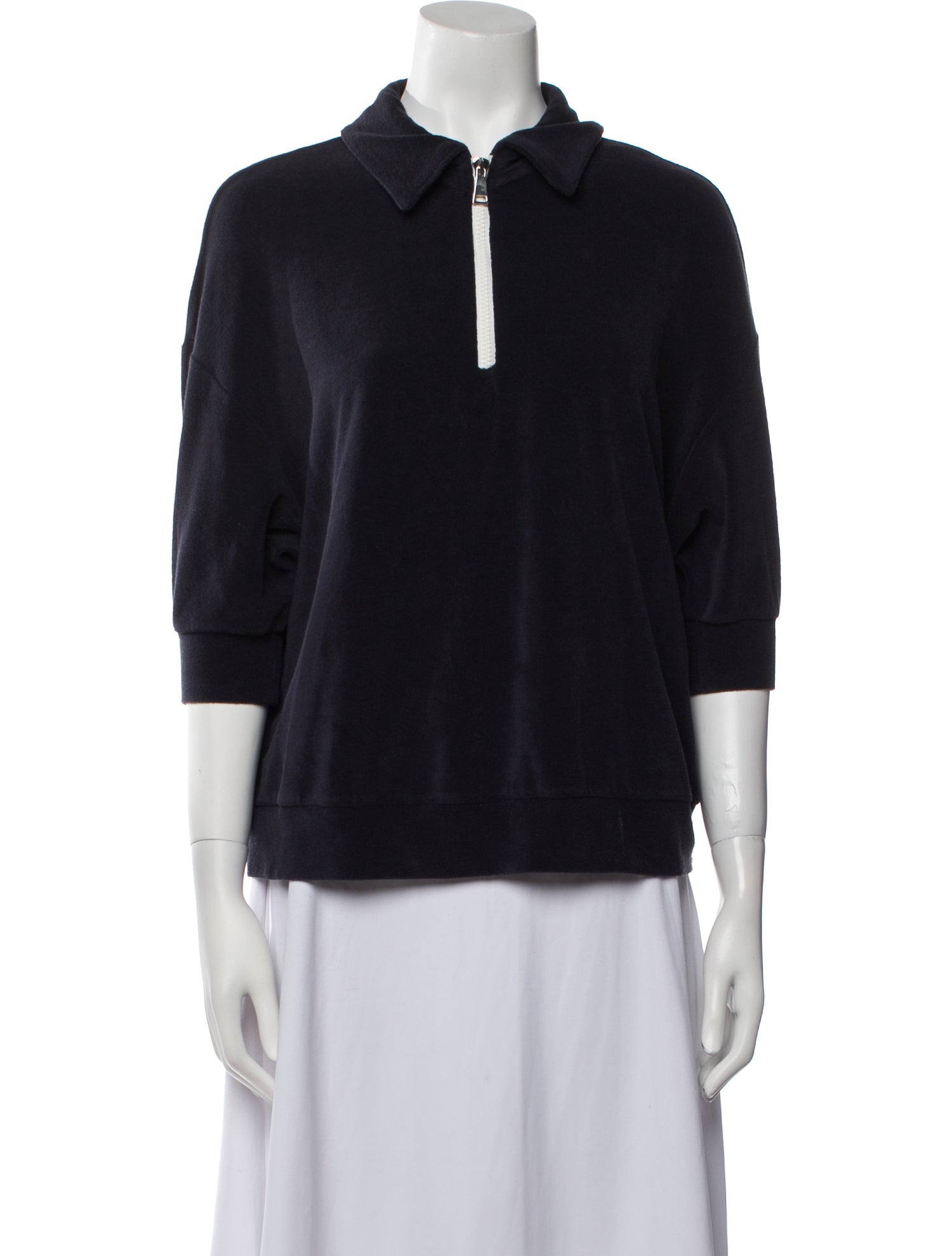 Moncler Three-Quarter Sleeve Polo