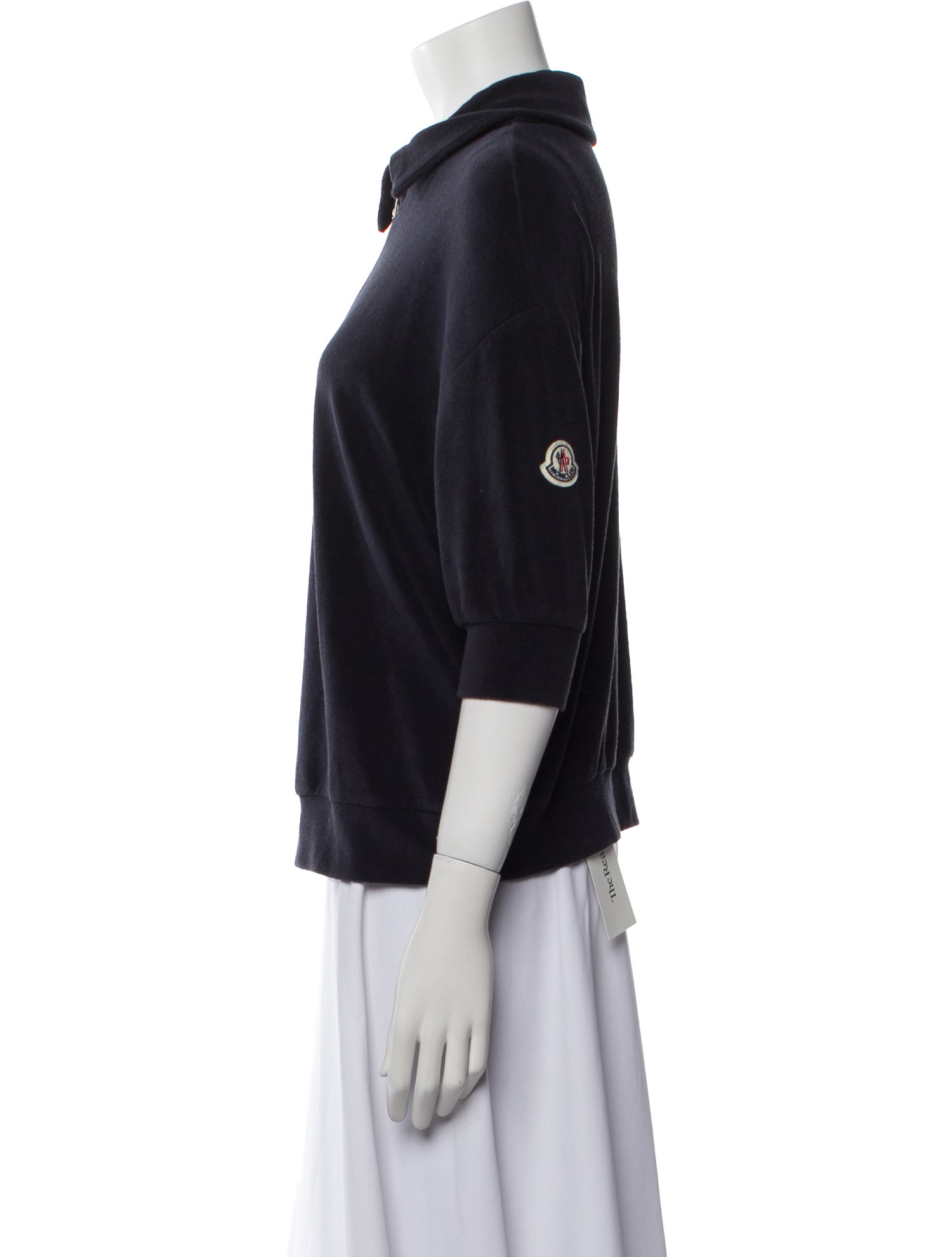 Moncler Three-Quarter Sleeve Polo