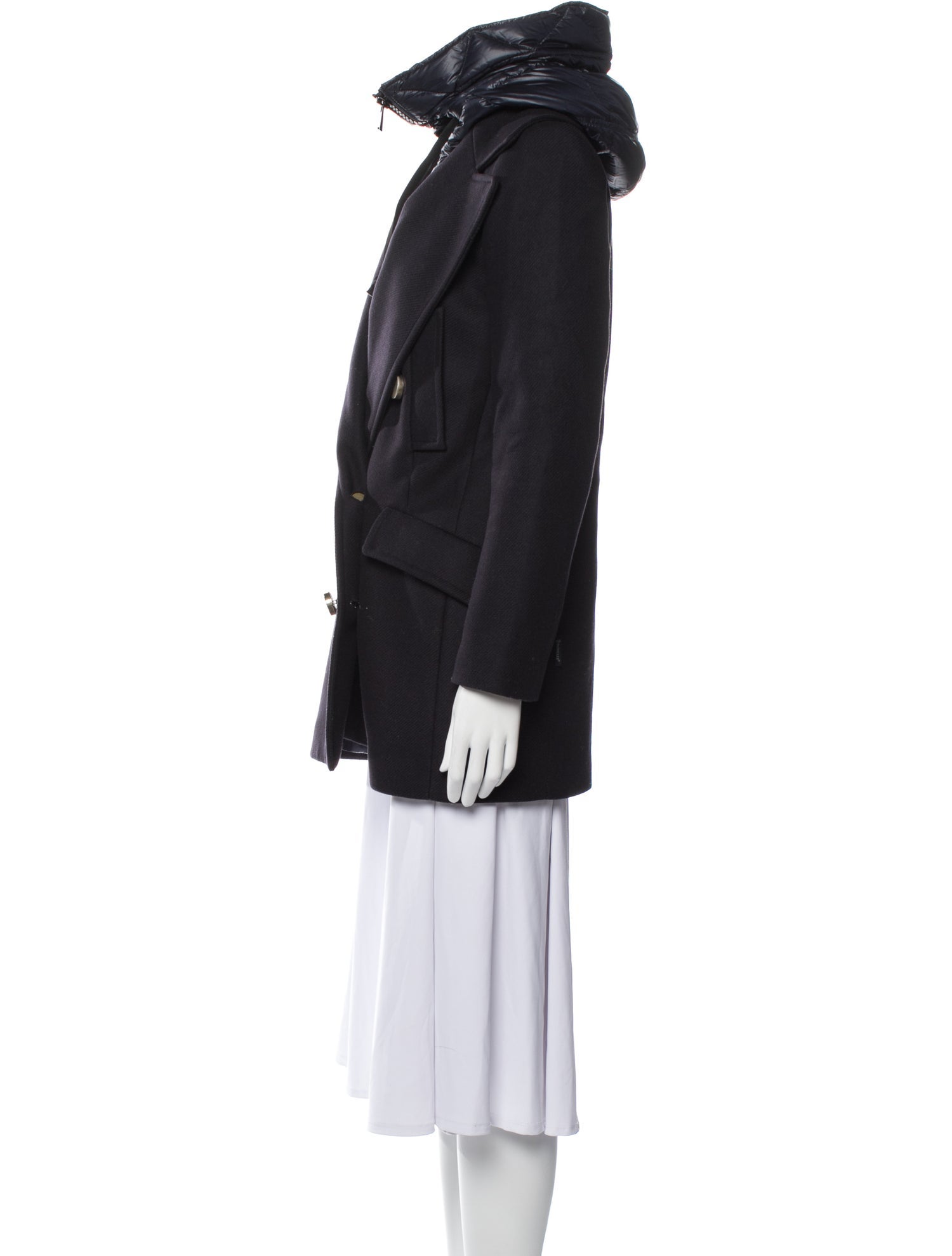 Moncler Virgin Wool Peacoat