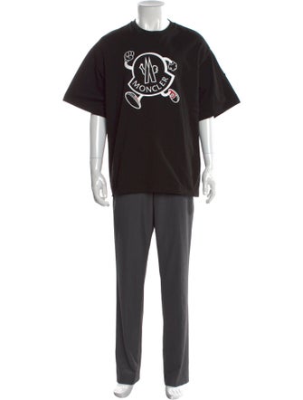 Moncler Graphic Print Crew Neck T-Shirt