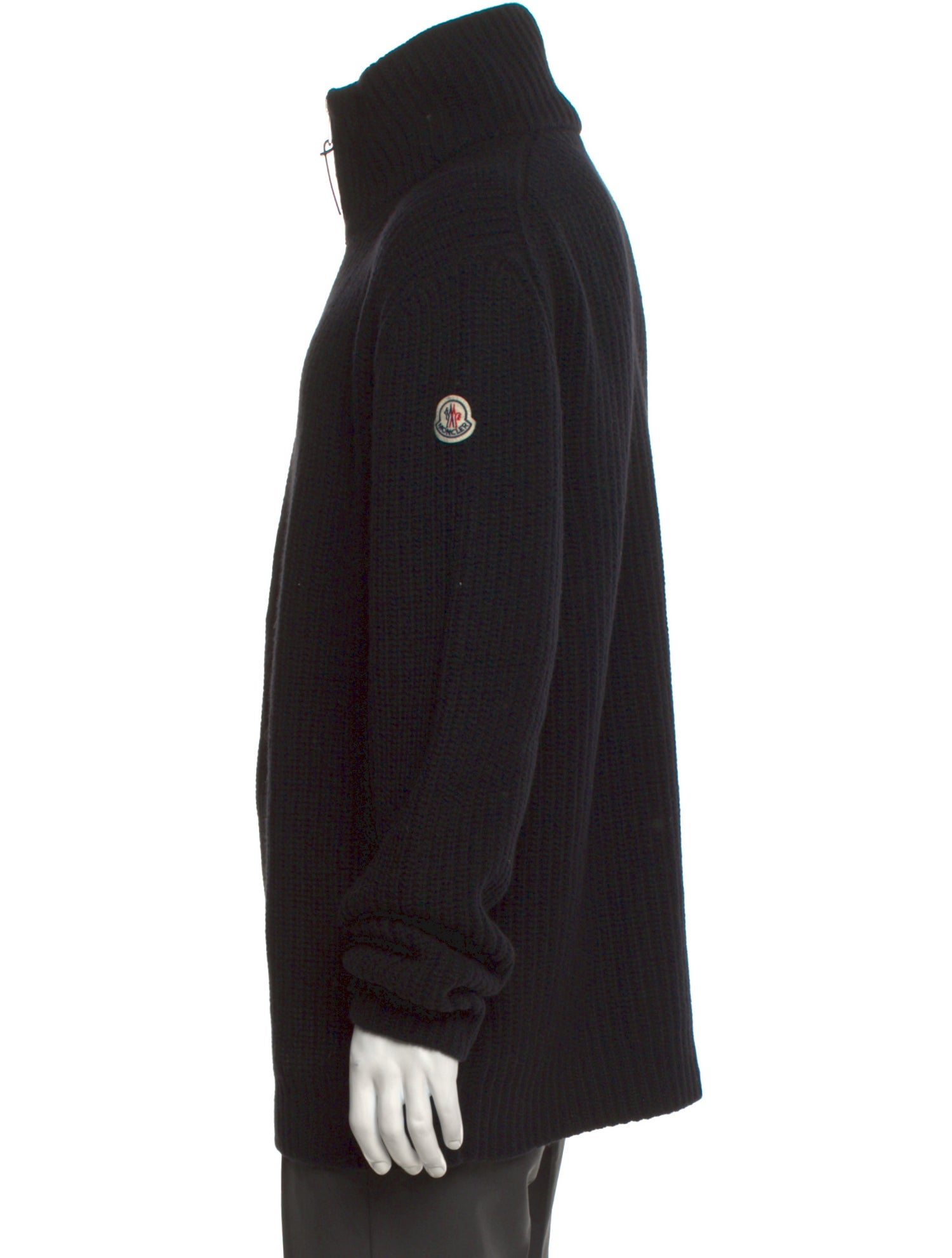 Moncler Wool Turtleneck Cardigan