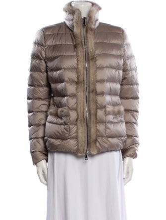 Moncler Down Faux Fur Jacket