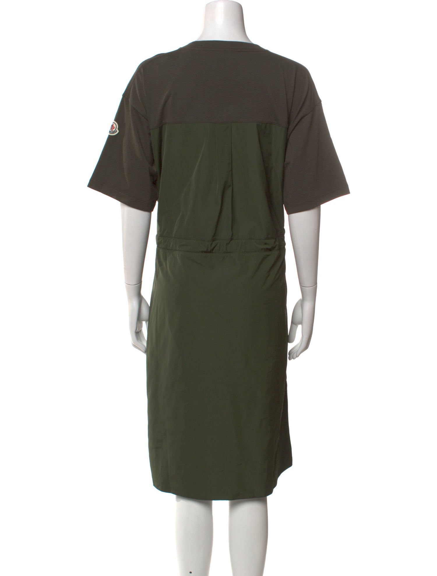 Moncler Crew Neck Midi Length Dress