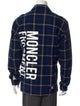 Moncler Plaid Print Long Sleeve Shirt