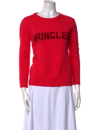 Moncler Virgin Wool Graphic Print Sweater