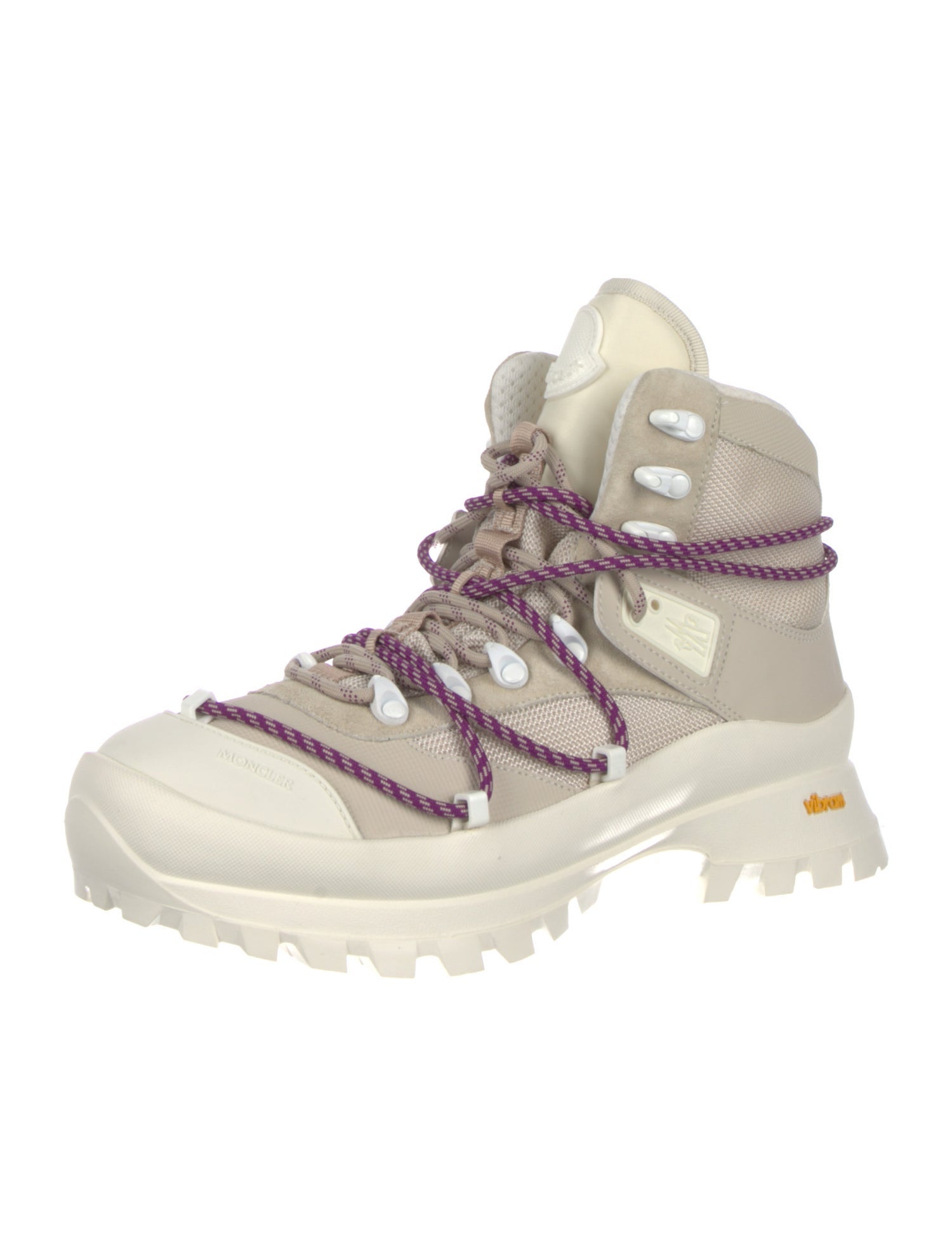 Moncler Mesh Colorblock Pattern Hiking Boots