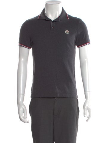 Moncler Polos Striped Collar Polo Shirt S