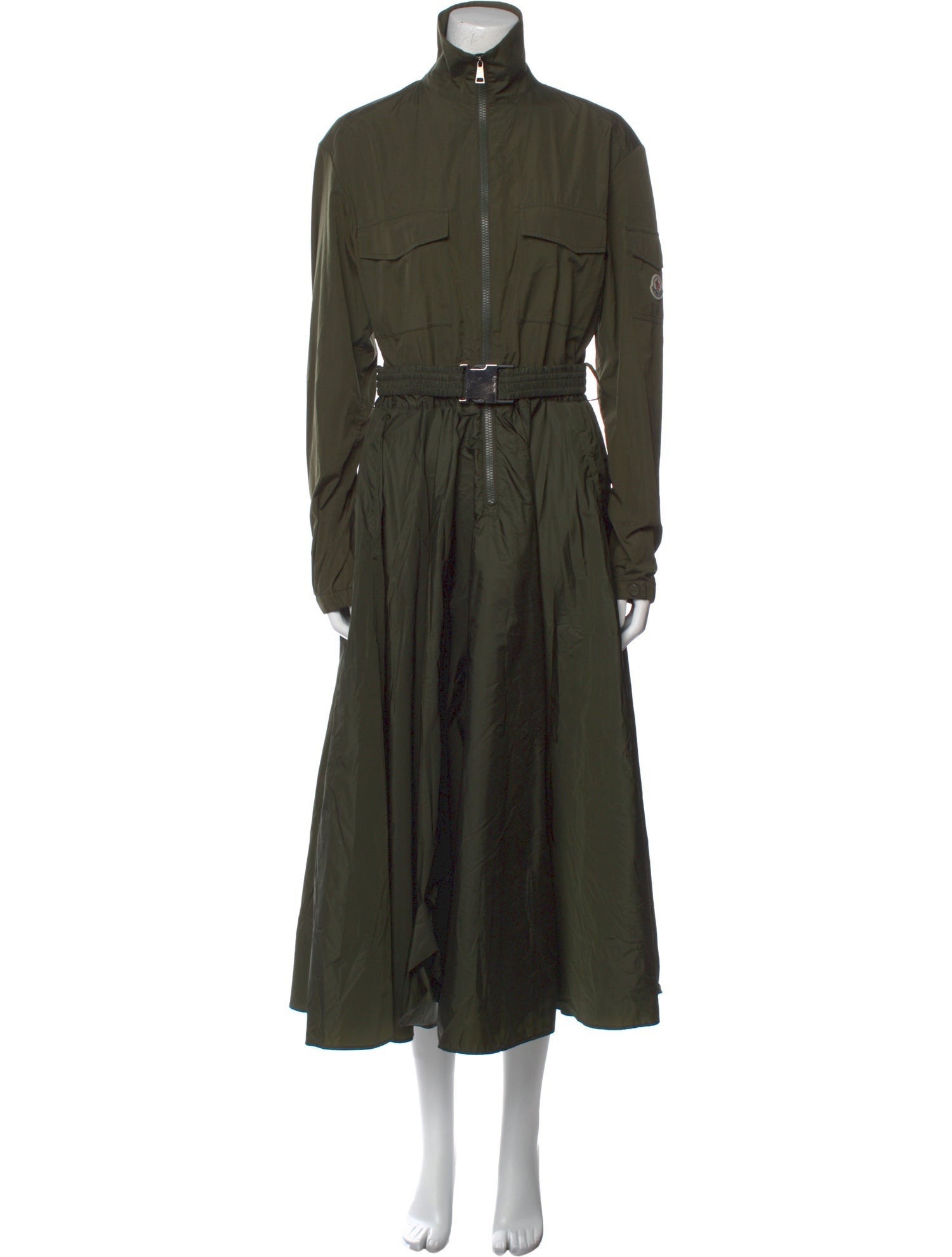 Moncler Mock Neck Long Dress