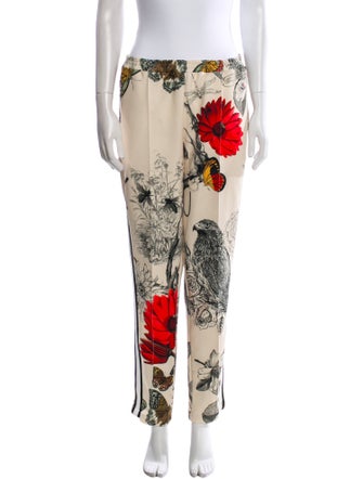 Moncler Floral Print Straight Leg Pants
