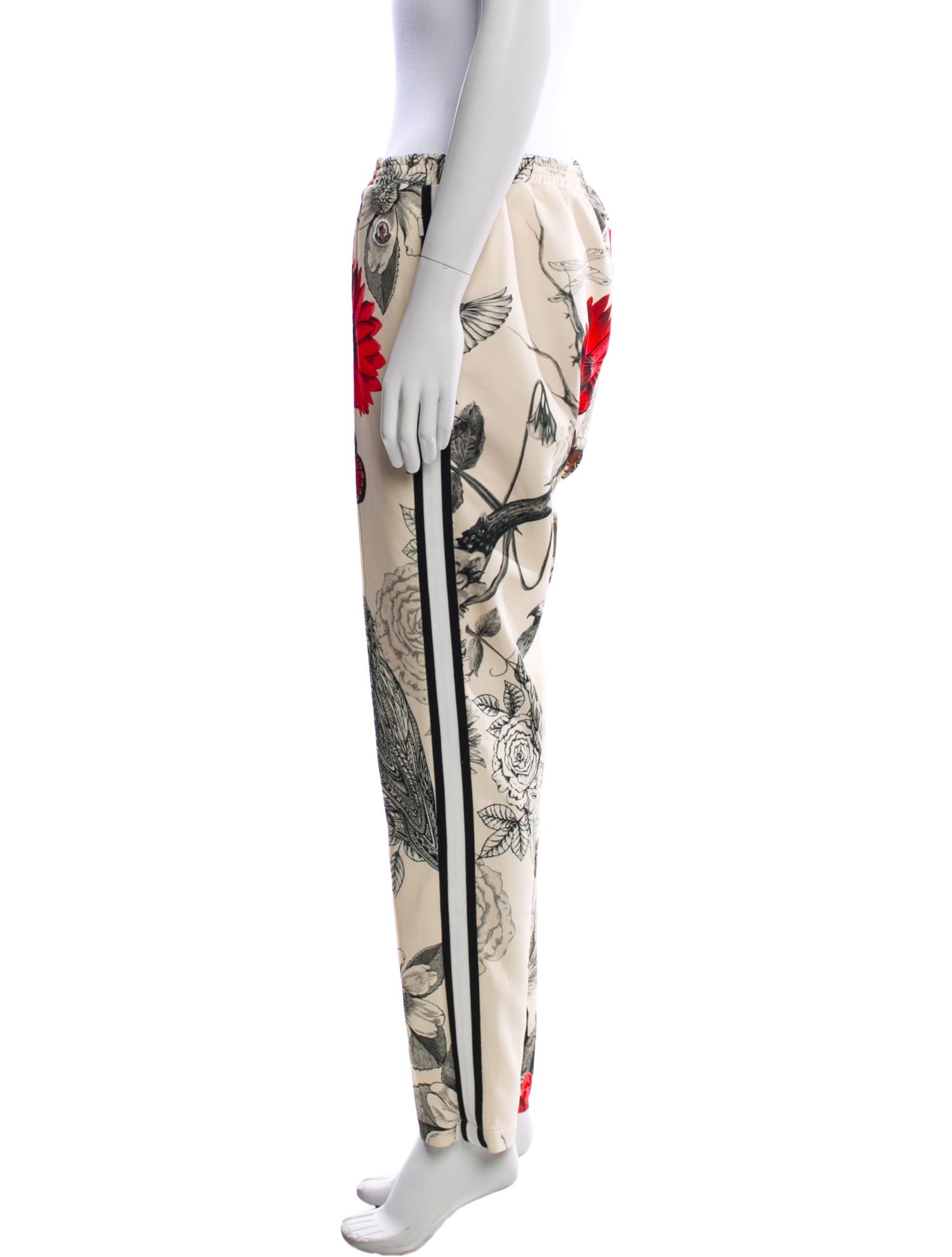 Moncler Floral Print Straight Leg Pants