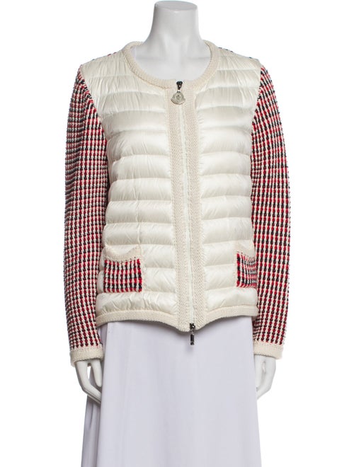 Moncler Down Plaid Print Down Jacket