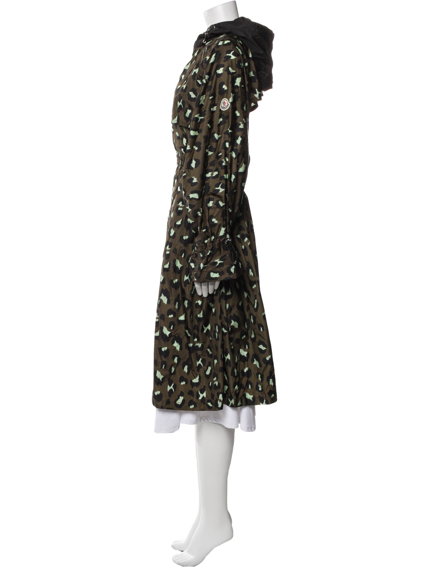 Moncler Animal Print Trench Coat