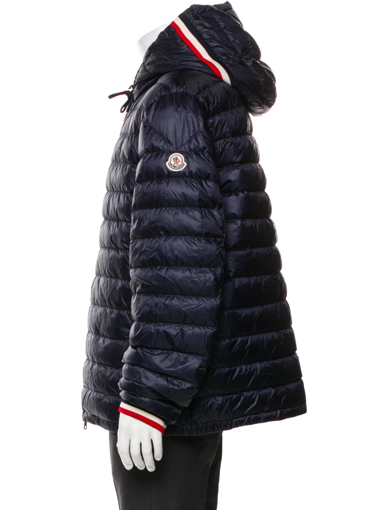 Moncler Striped Puffer Coat