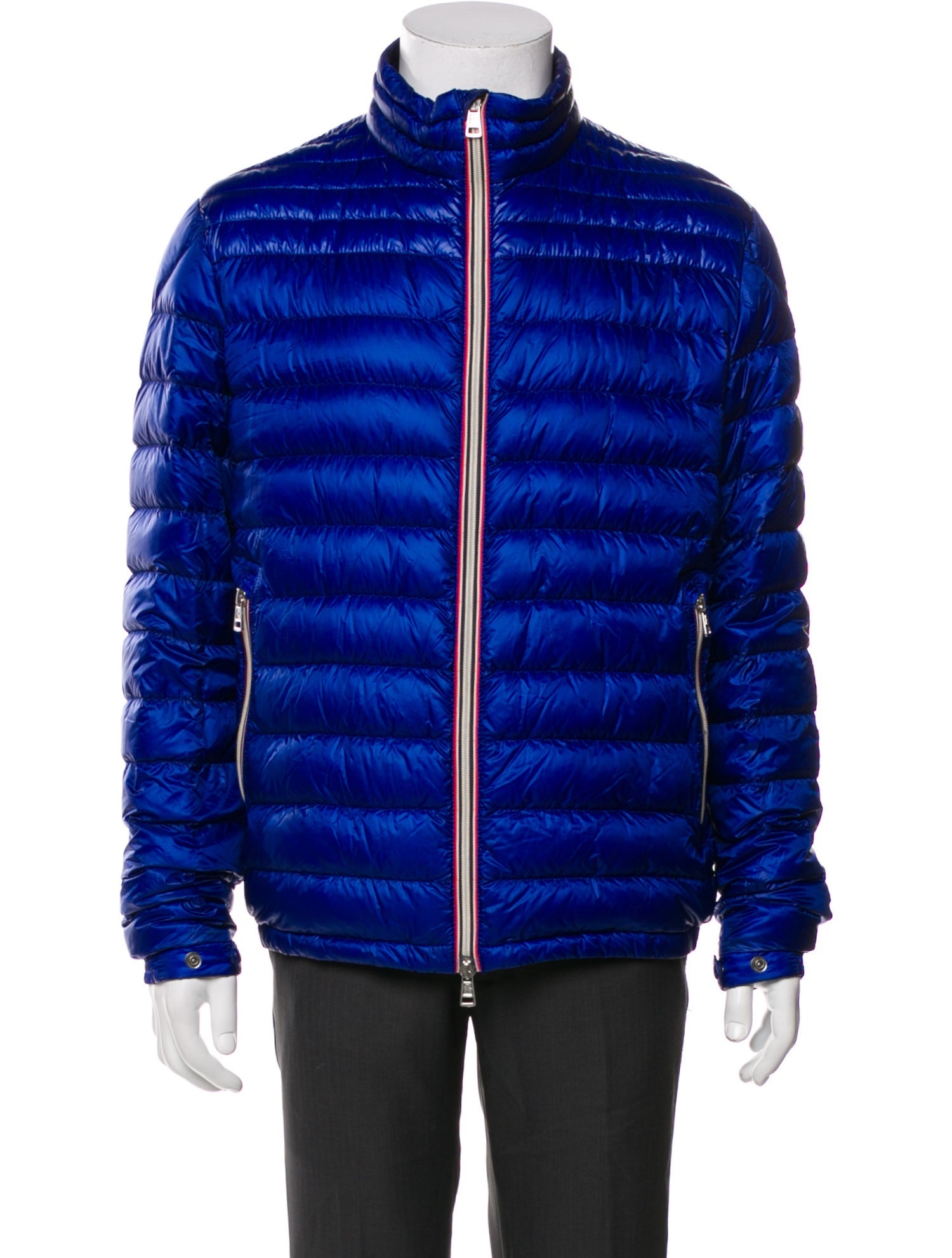Moncler Striped Puffer Coat