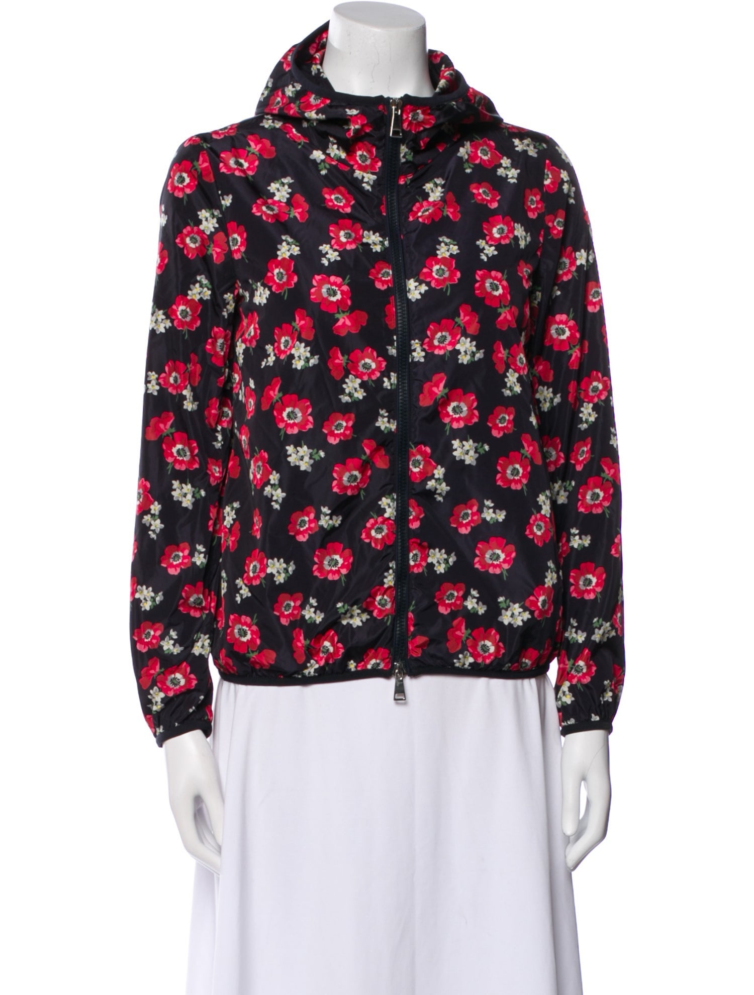 Moncler Nylon Floral Print Jacket