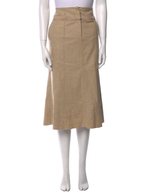 Moncler Virgin Wool Midi Length Skirt