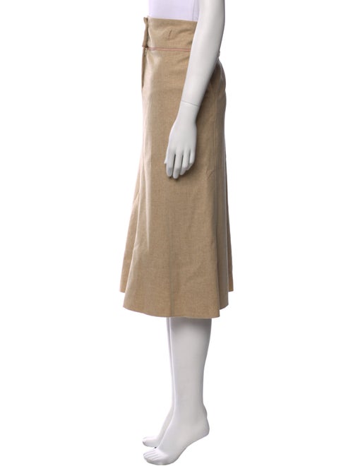 Moncler Virgin Wool Midi Length Skirt