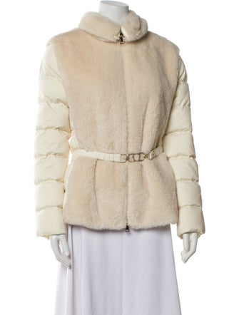 Moncler Oiron Faux Shearling Down Coat