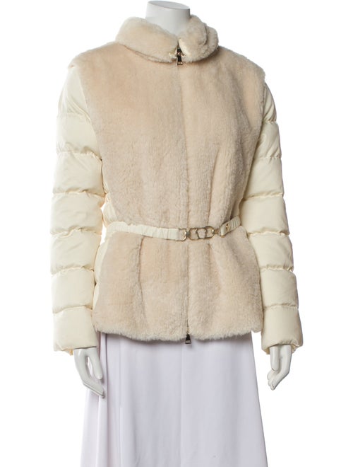 Moncler Oiron Faux Shearling Down Coat