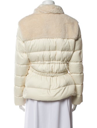 Moncler Oiron Faux Shearling Down Coat