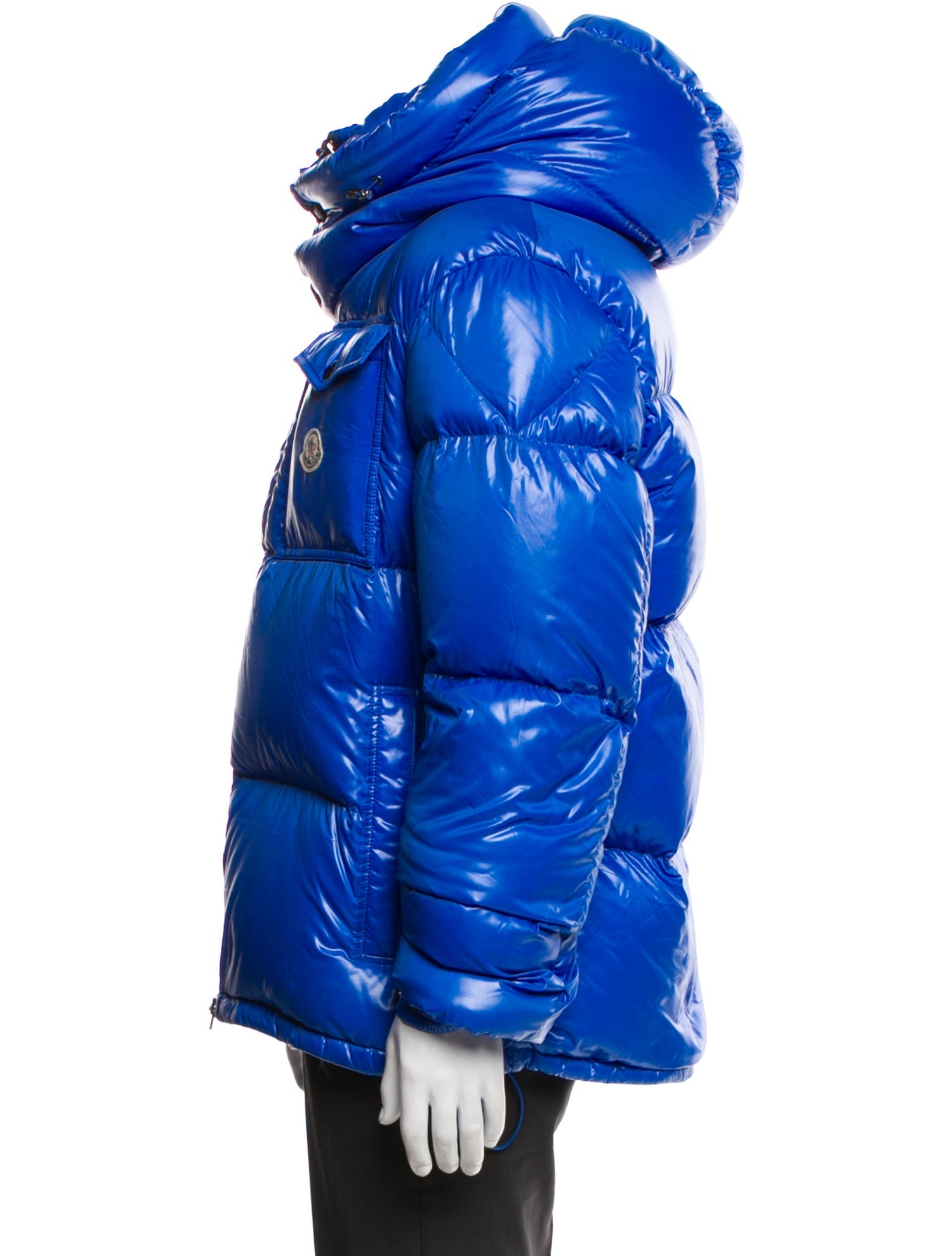 Moncler Striped Puffer Coat