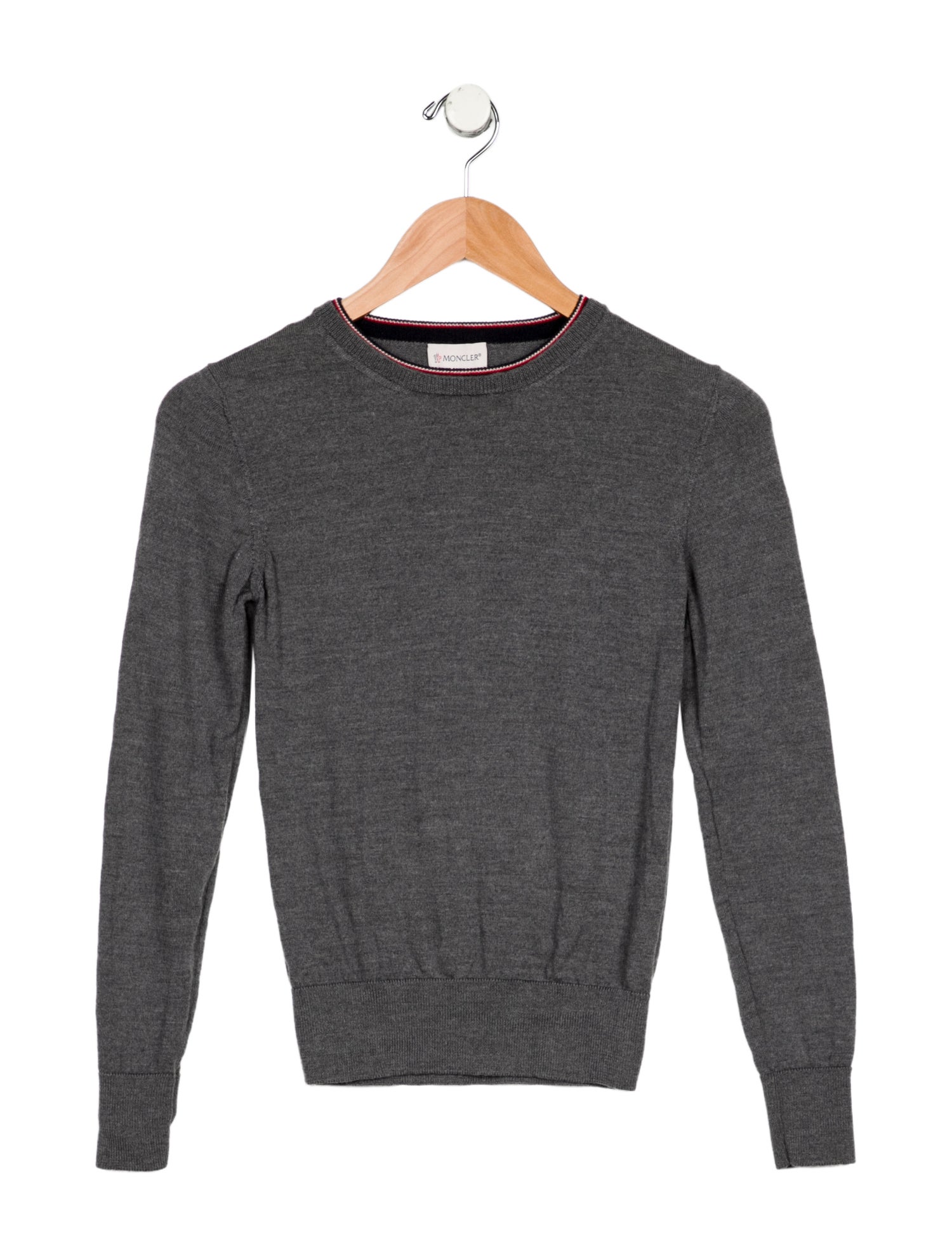 Moncler Girls Long Sleeve Solid Sweater