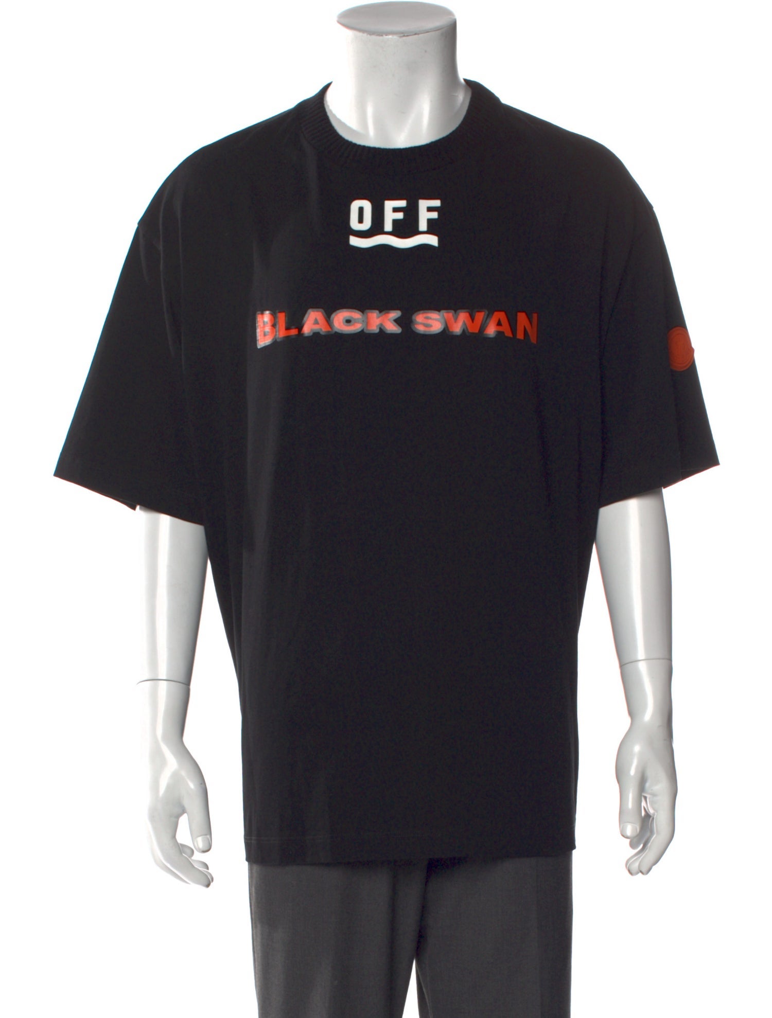 Moncler x Off-White 2016 Moncler x Off white Black swan Tee T-Shirt