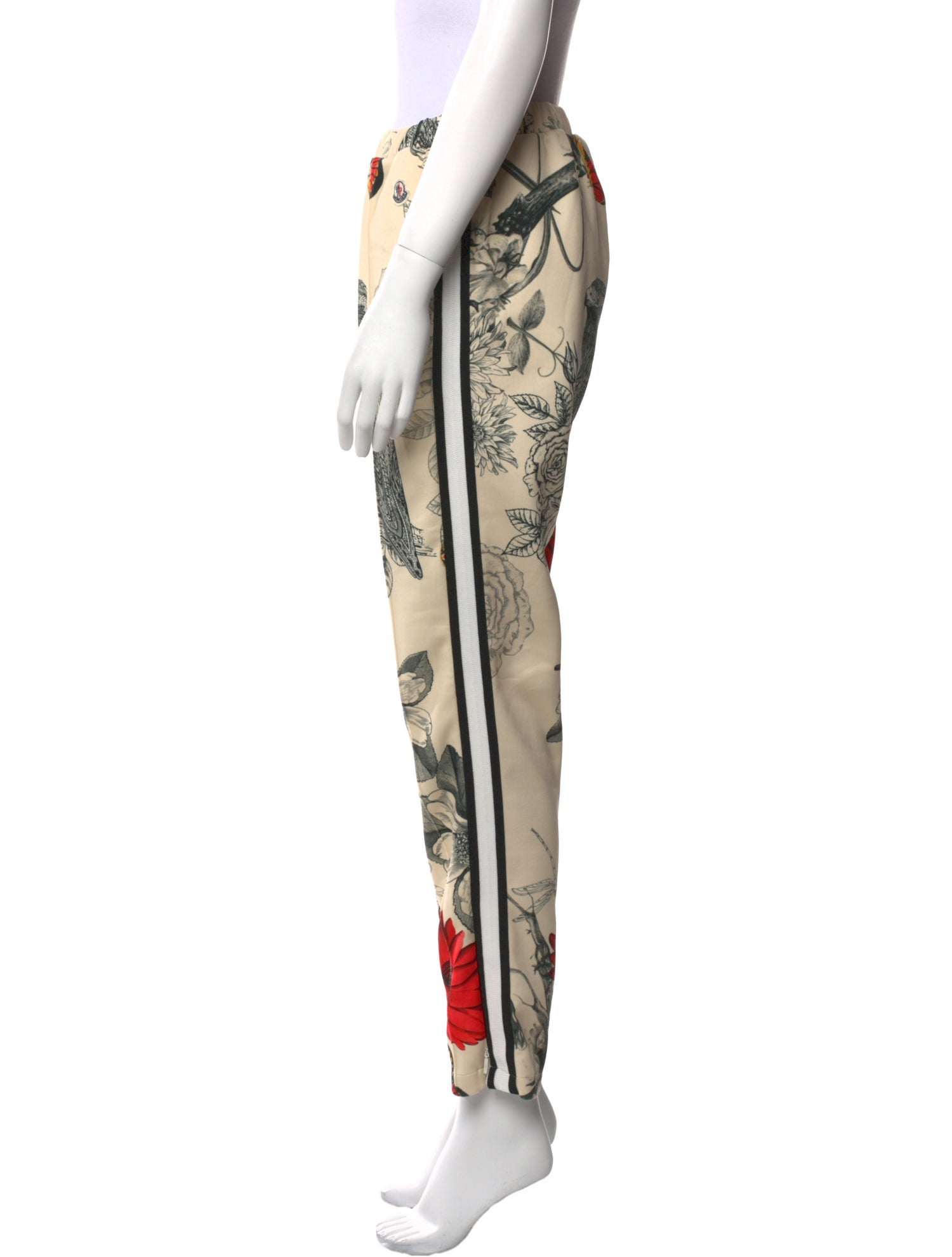 Moncler Floral Print Straight Leg Pants