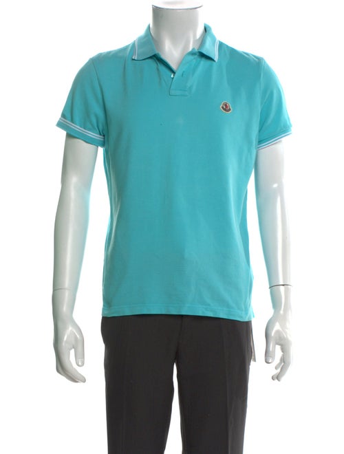 Moncler Striped Collar Polo Shirt